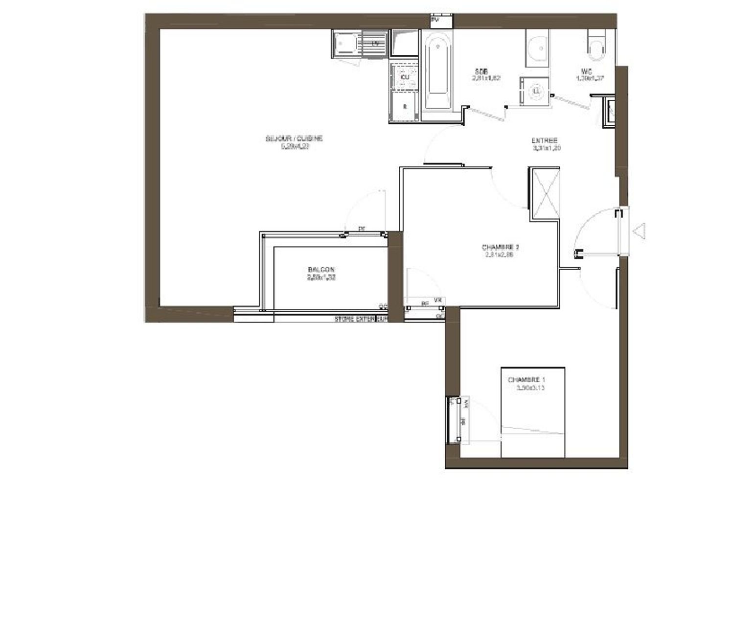 Appartement à vendre, 63m², Clichy