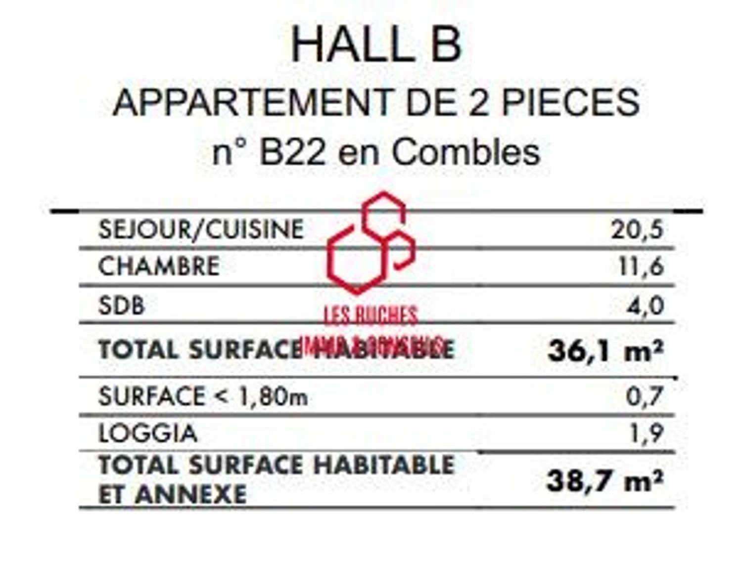 Appartement à vendre, 36m², Draveil