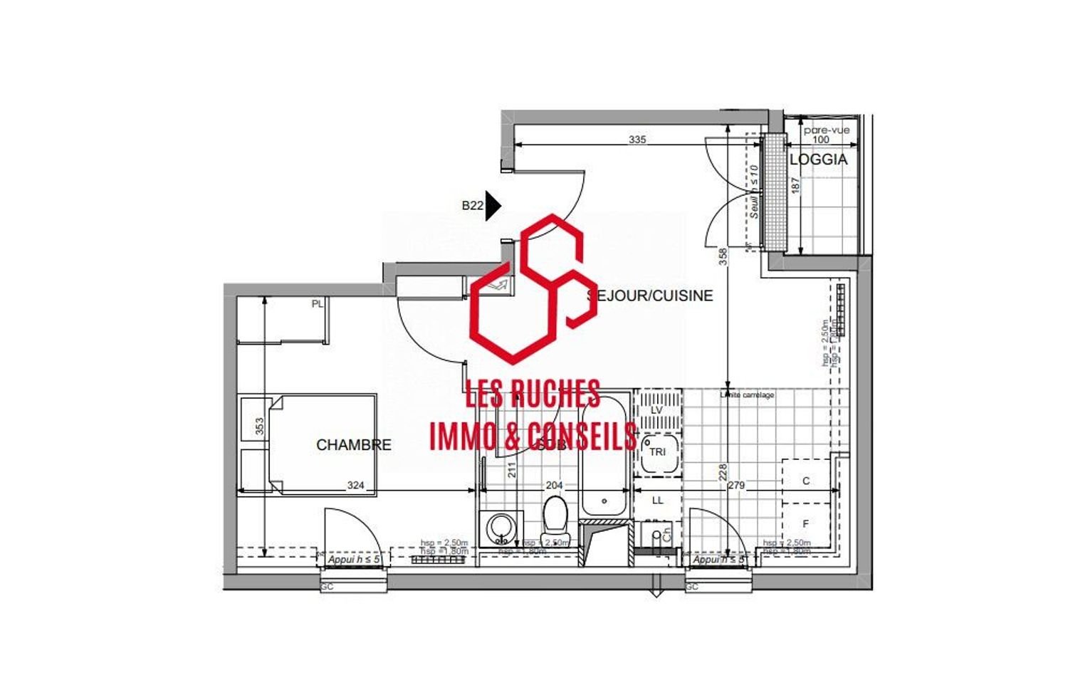 Appartement à vendre, 36m², Draveil