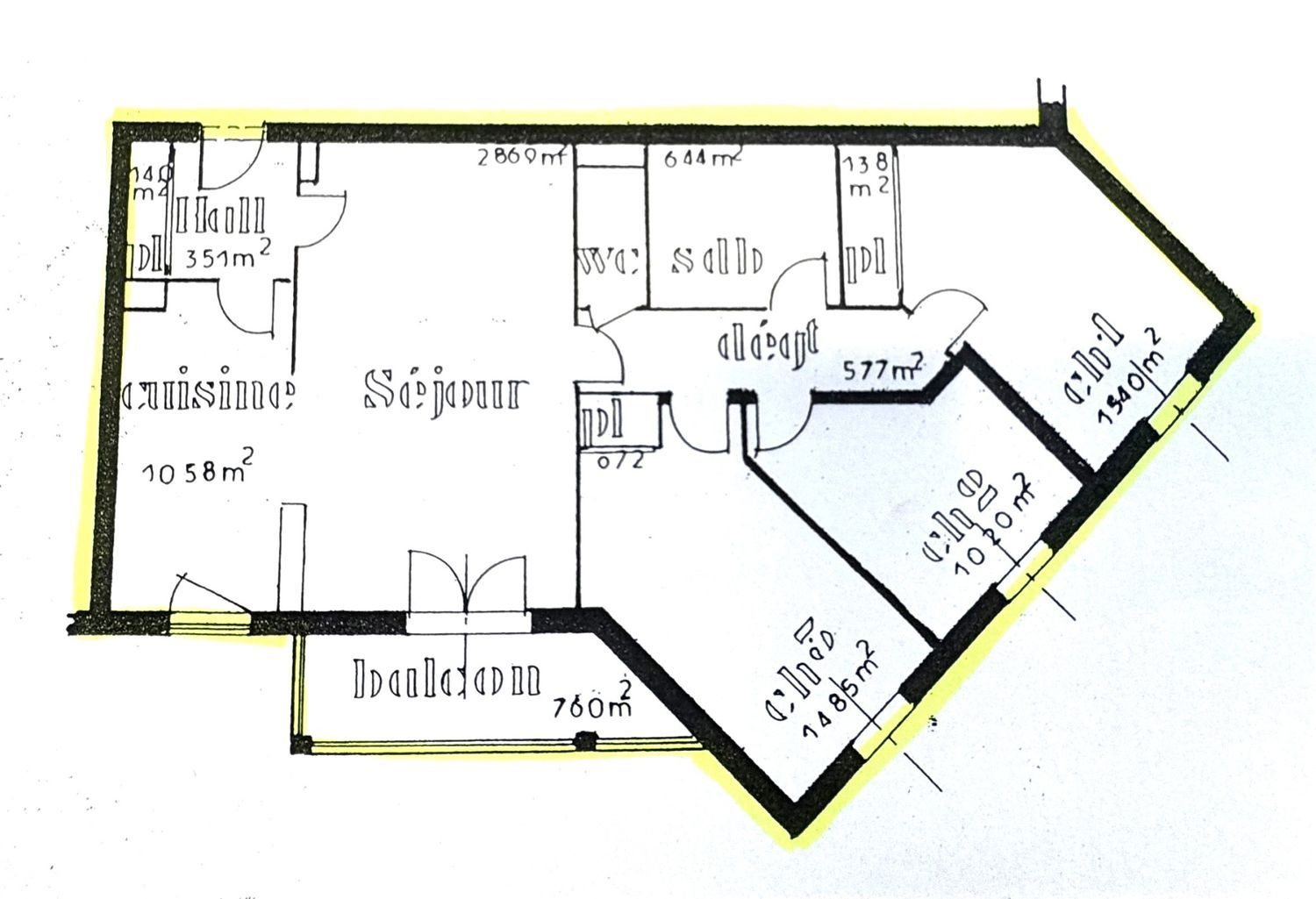 Appartement à vendre, 97m², Chaumont
