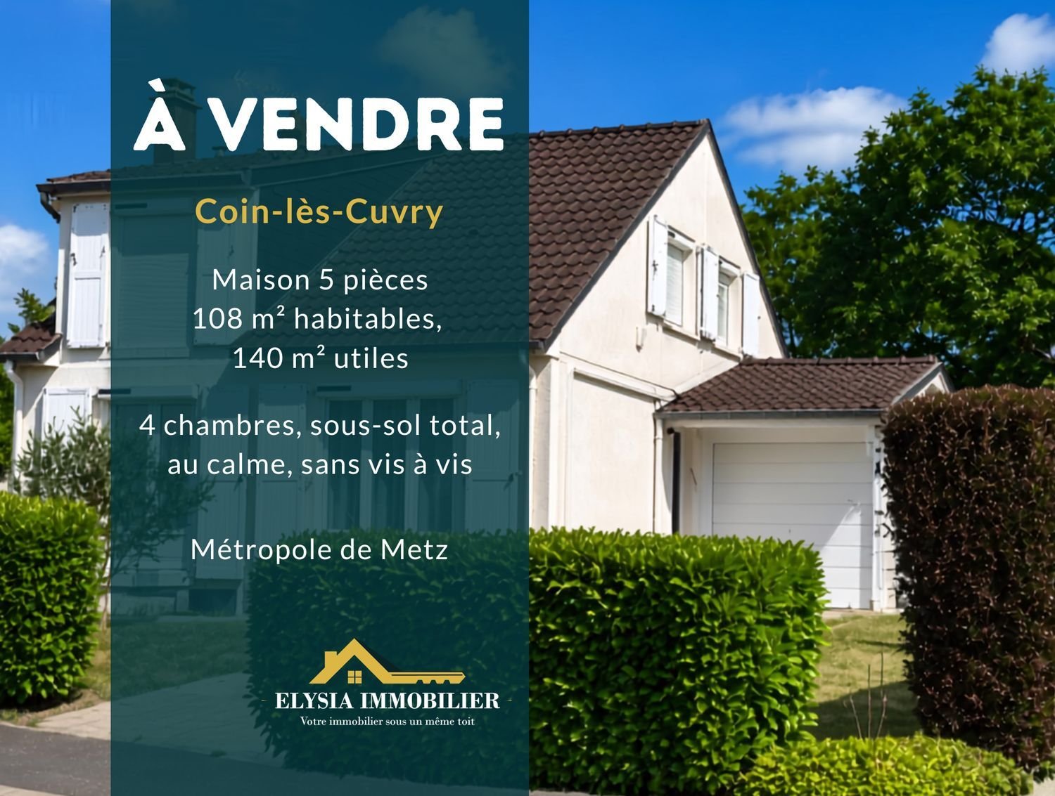 Maison à vendre, 108m², Coin-lès-Cuvry