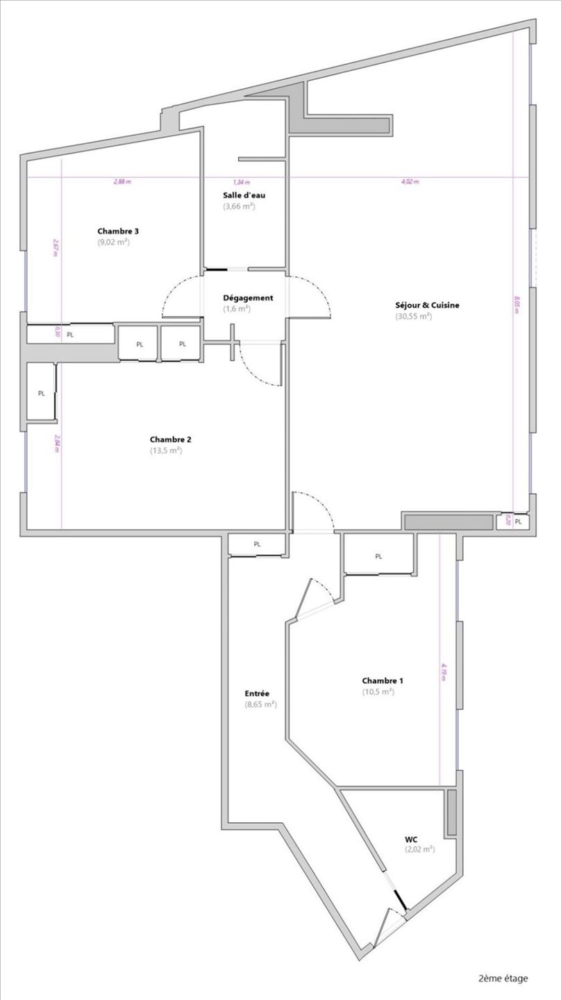 Appartement à vendre, 81m², Boulogne-Billancourt