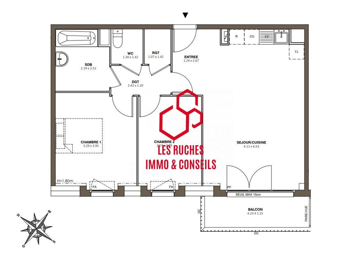 Appartement à vendre, 62m², Le Mée-sur-Seine