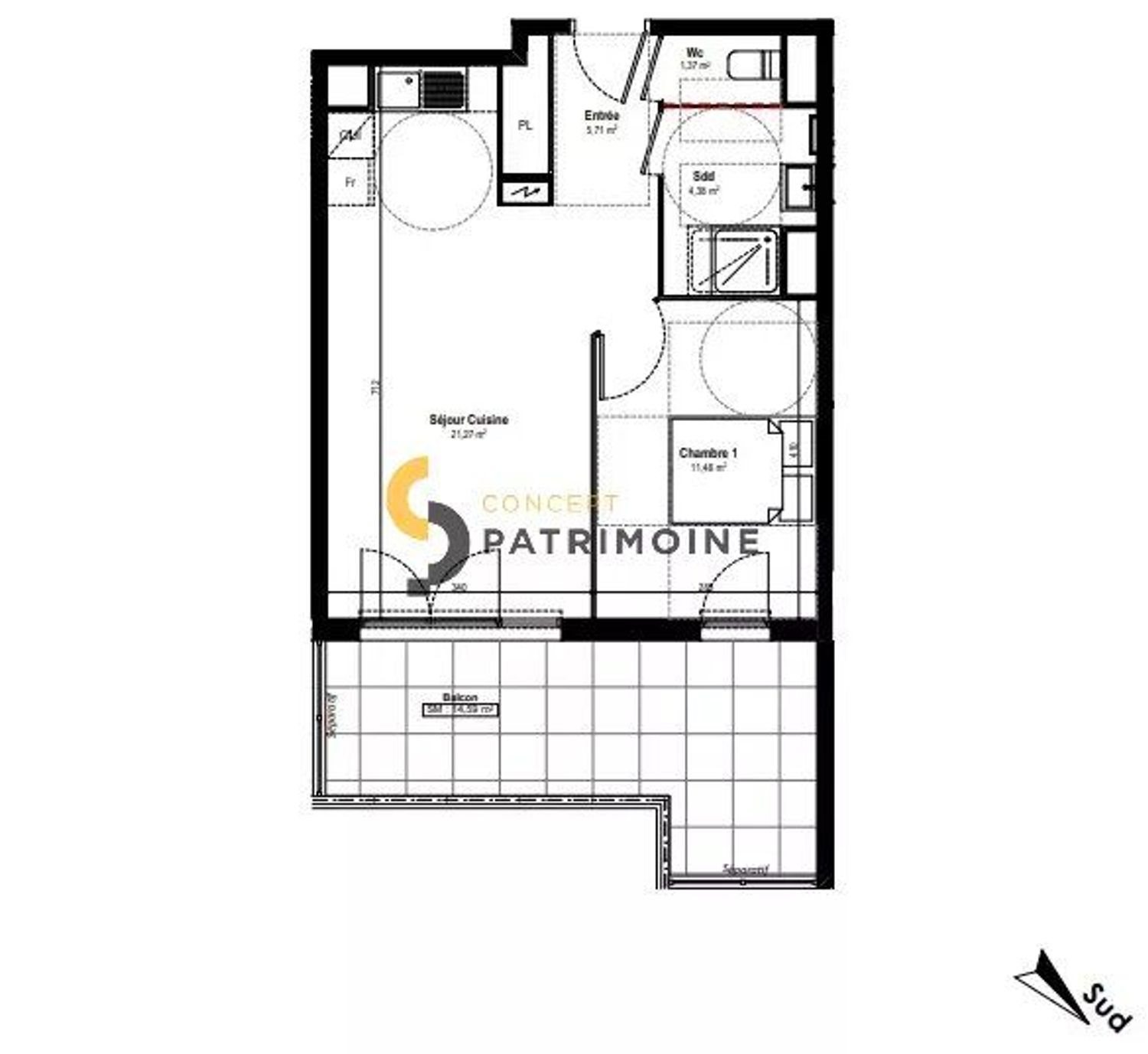 Appartement à vendre, 44m², Antibes