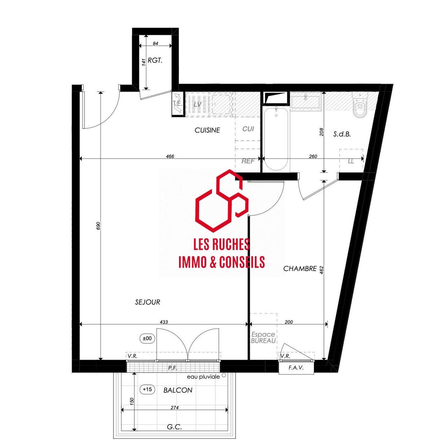 Appartement à vendre, 48m², Melun