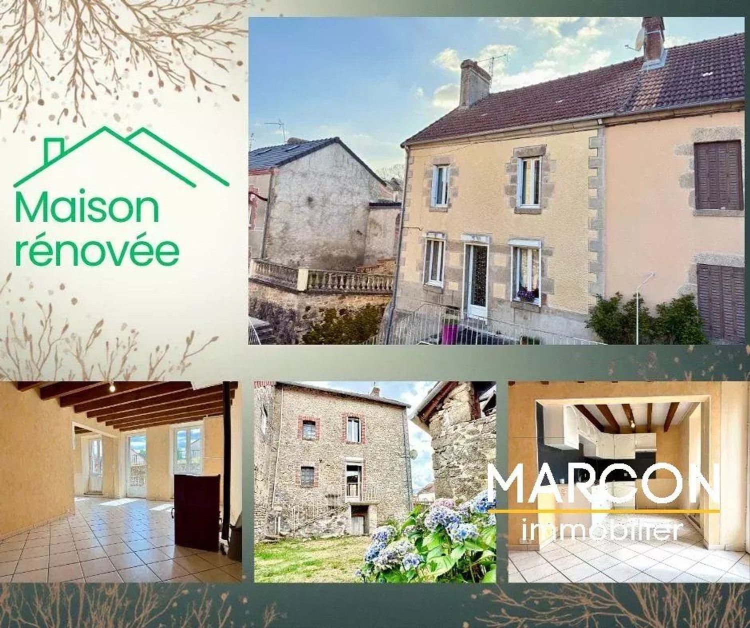 Maison à vendre, 65m², Fleurat