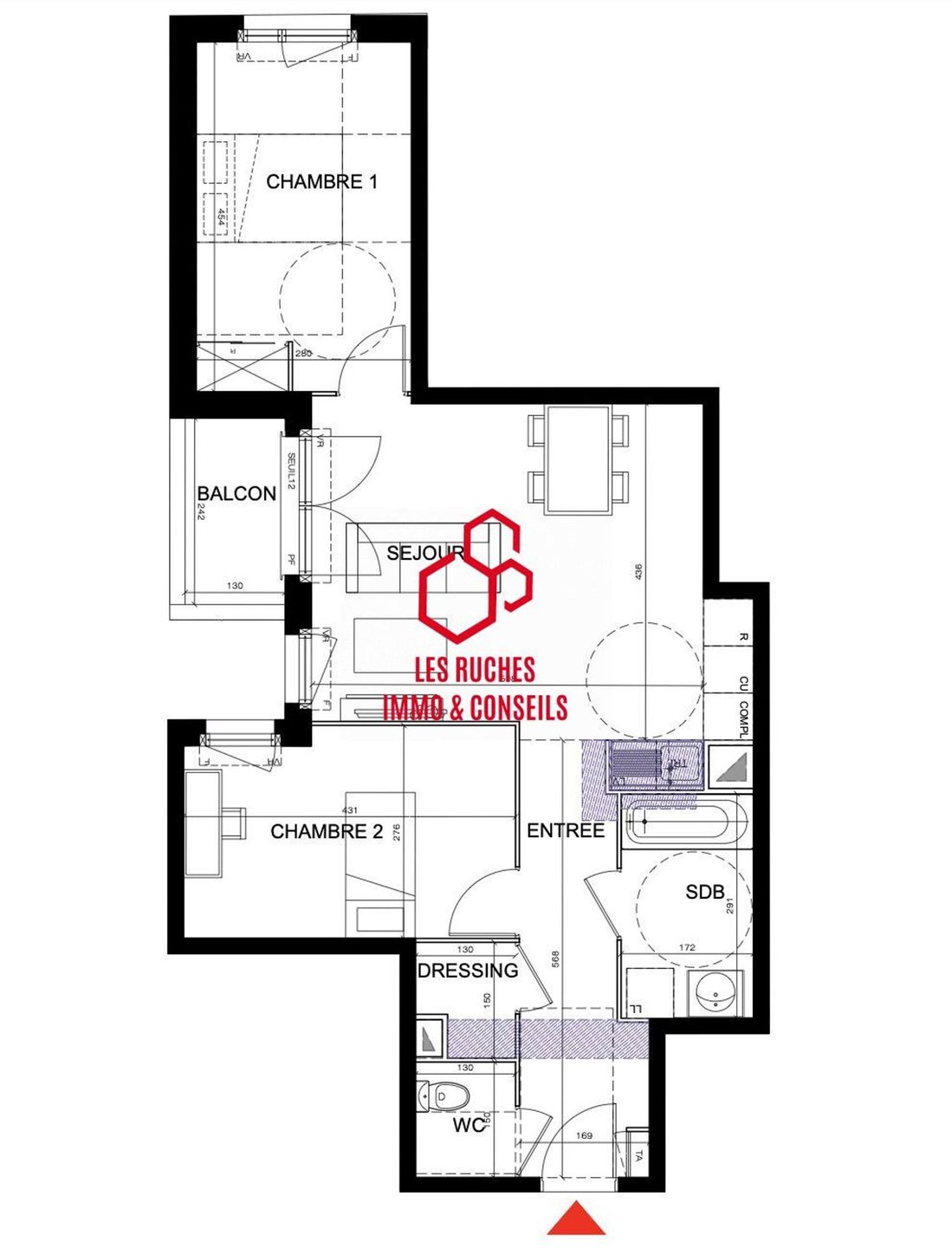 Appartement à vendre, 64m², Drancy