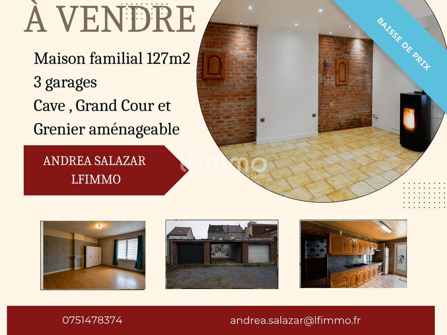 Maison à vendre, 127m², Quiévrechain