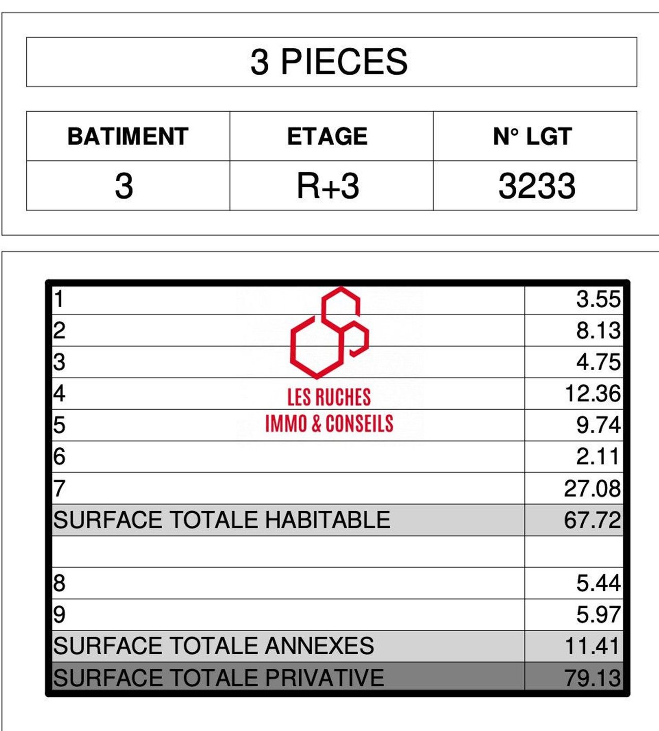 Appartement à vendre, 67m², Massy