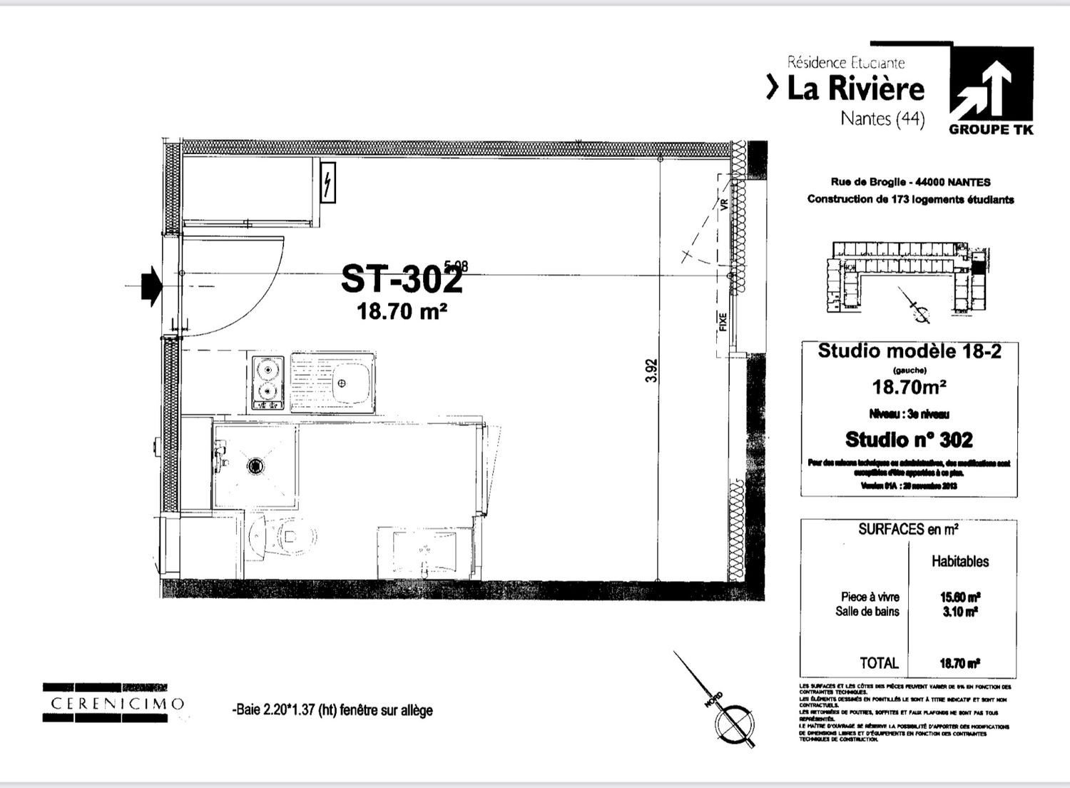 Appartement à vendre, 19m², Nantes