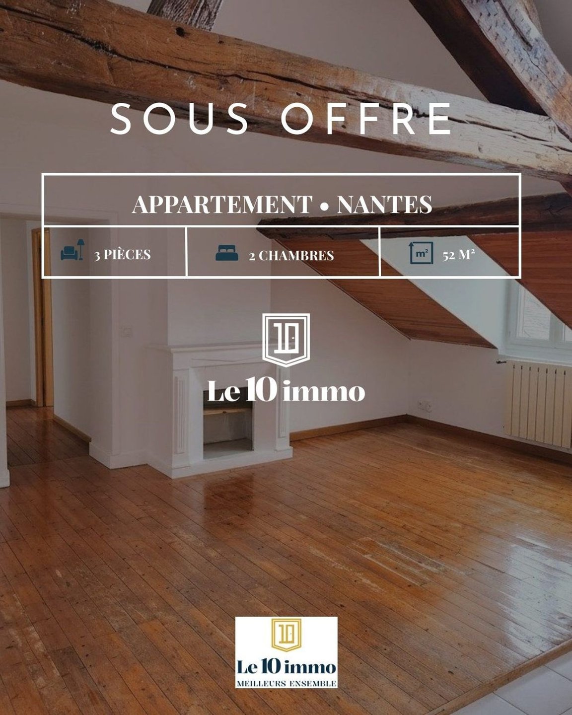 Appartement à vendre, 52m², Nantes