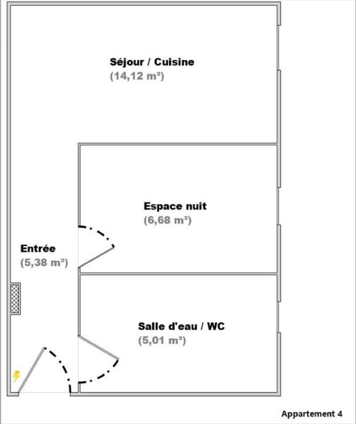 Appartement à louer, 31m², Stiring-Wendel