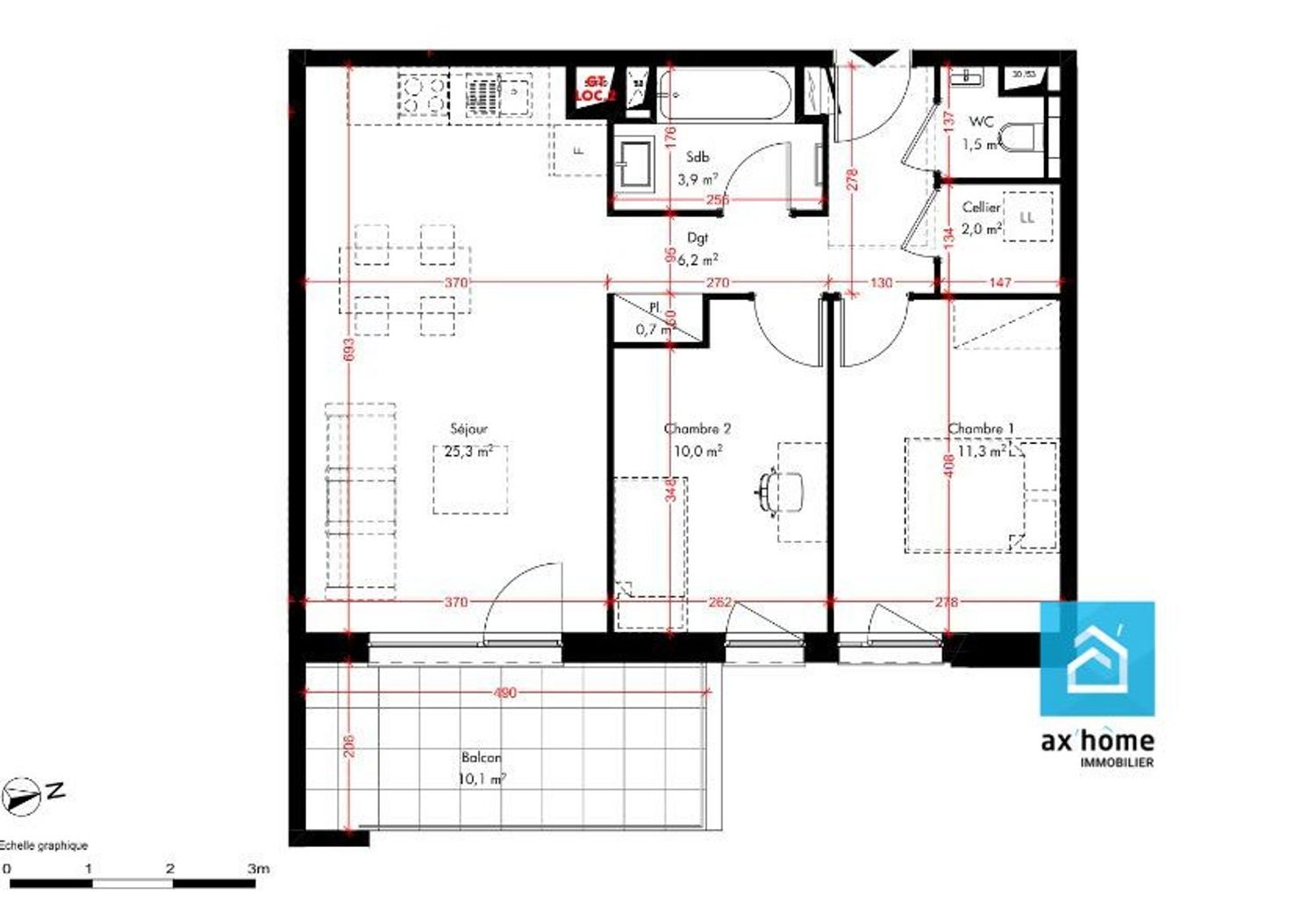 Appartement à vendre, 64m², Dingsheim