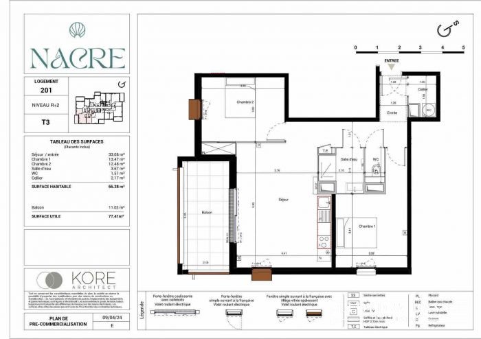 Appartement à vendre, 66m², Marseillan