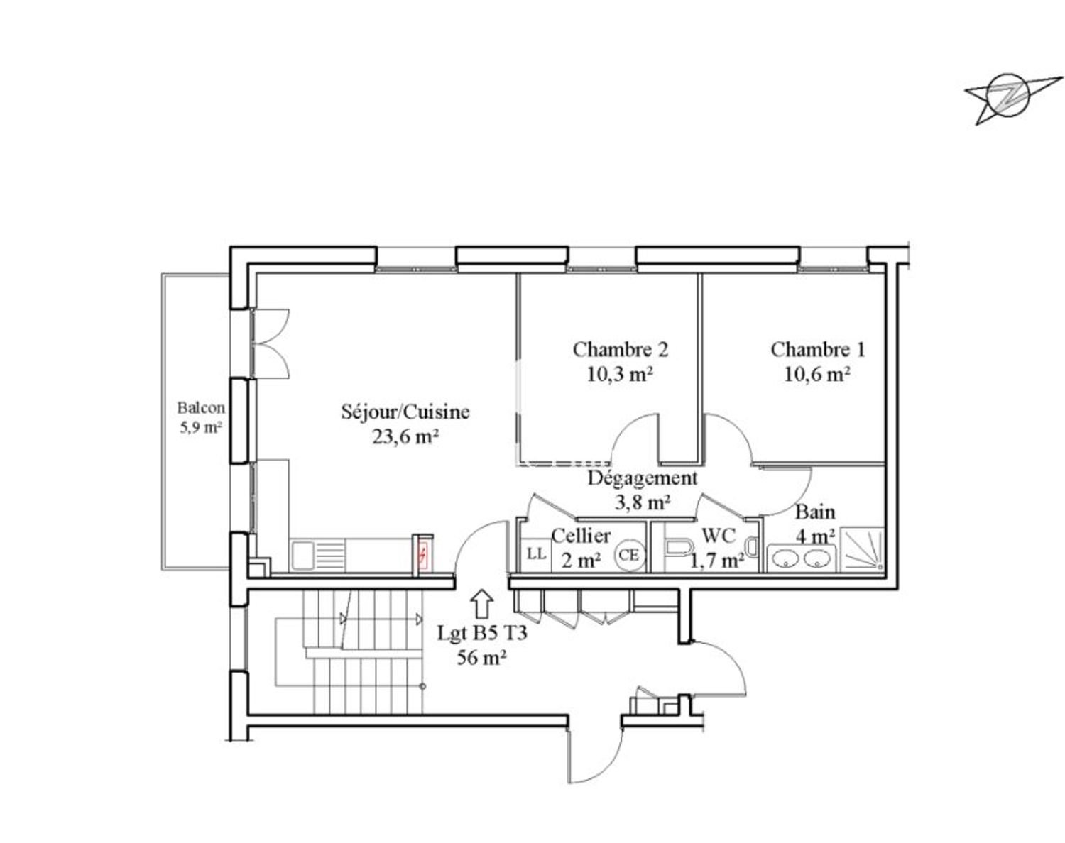 Appartement à vendre, 60m², Saint-Jeoire
