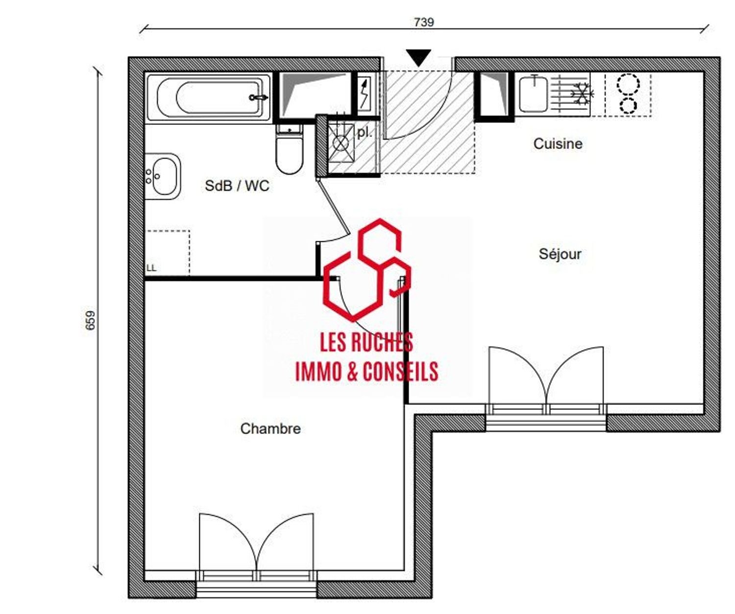 Appartement à vendre, 38m², Montfermeil