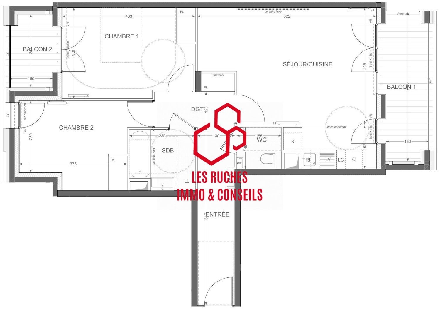 Appartement à vendre, 71m², Clichy