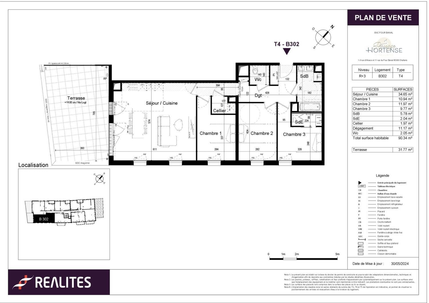 Appartement à vendre, 90m², Challans