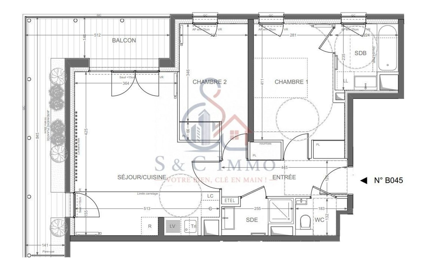 Appartement à vendre, 65m², Clichy