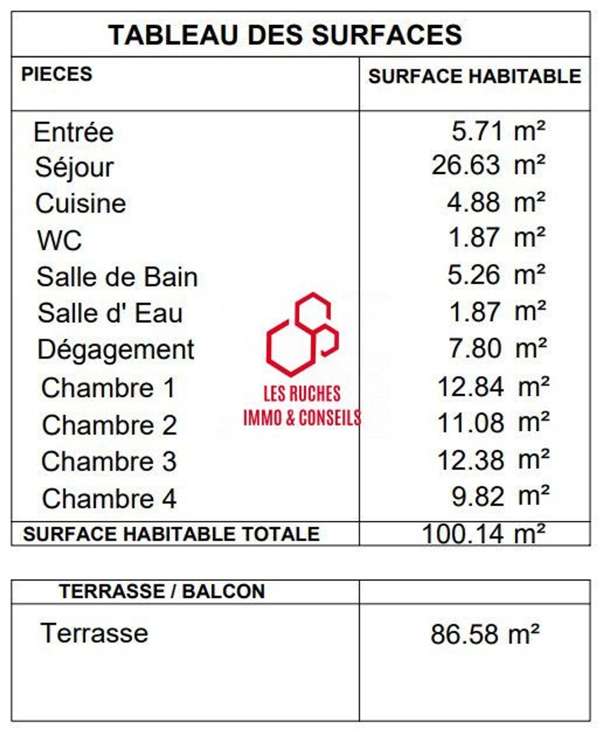 Appartement à vendre, 100m², Montévrain