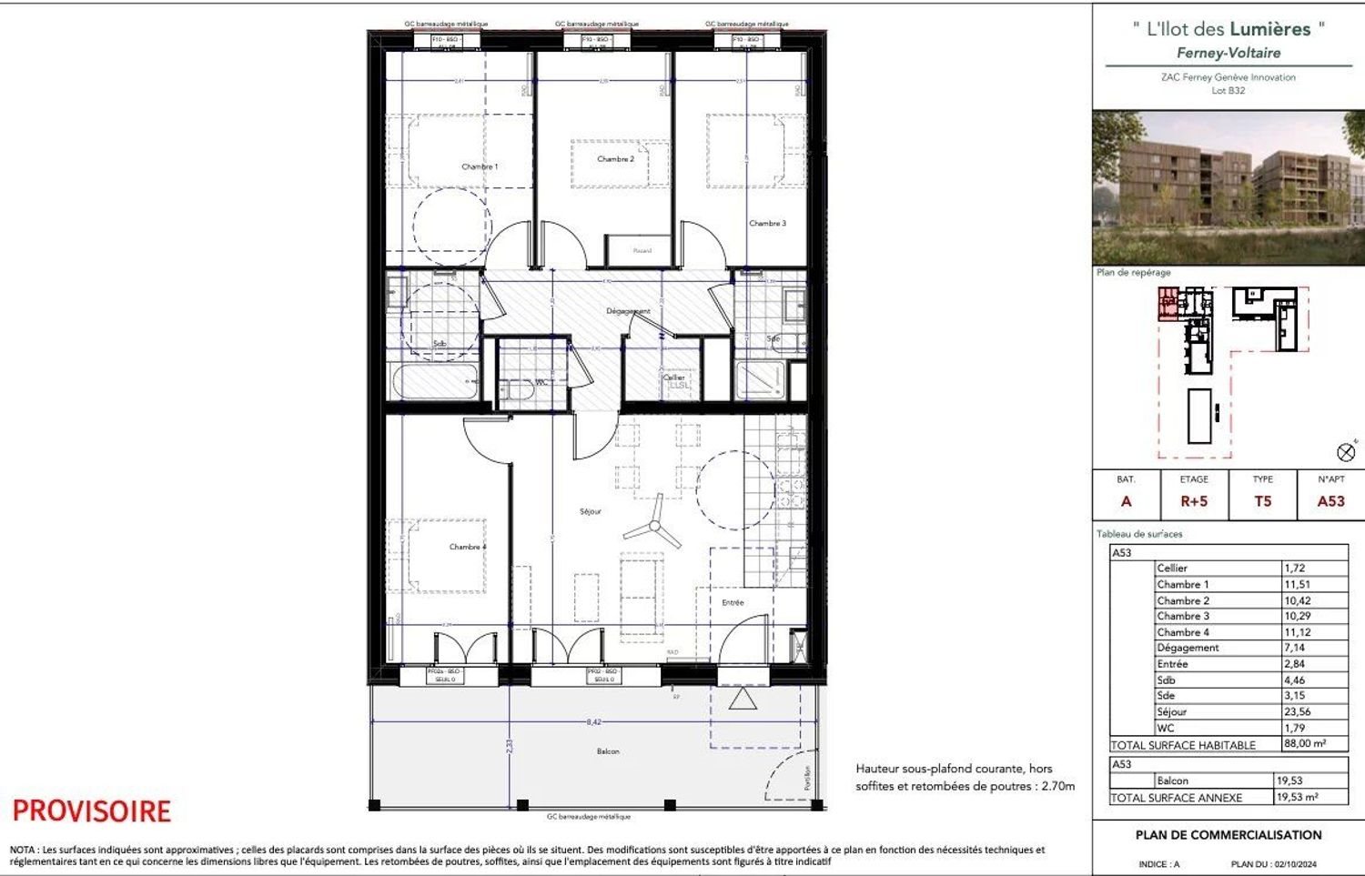 Appartement à vendre, 88m², Ferney-Voltaire