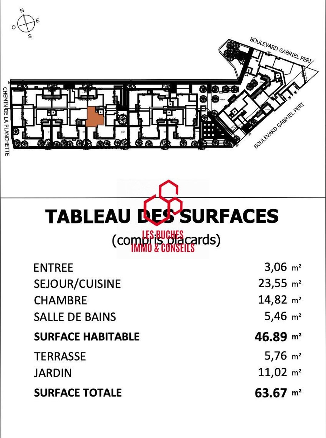 Appartement à vendre, 46m², Champigny-sur-Marne