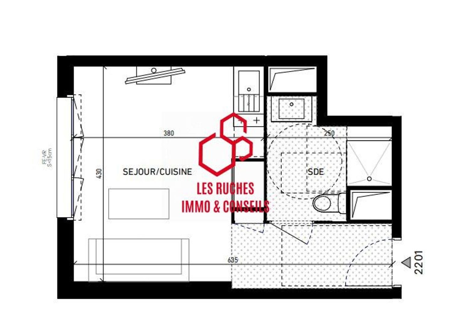 Appartement à vendre, 24m², Viry-Châtillon