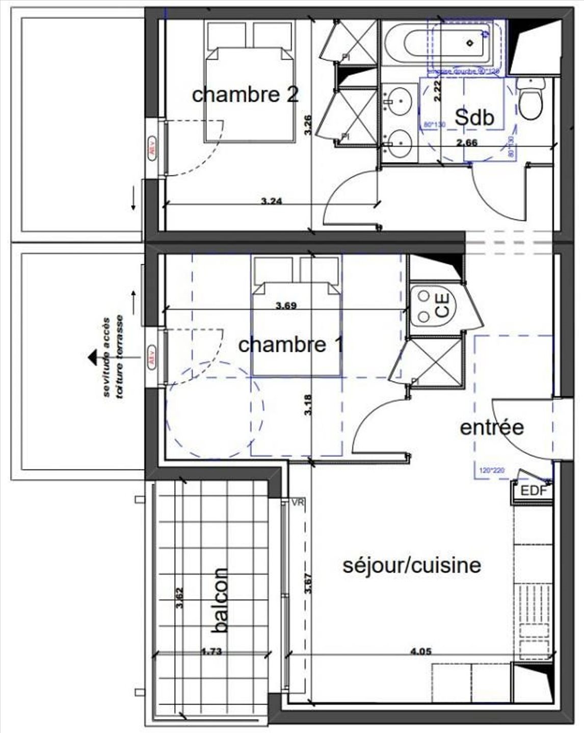 Appartement à vendre, 51m², Nîmes