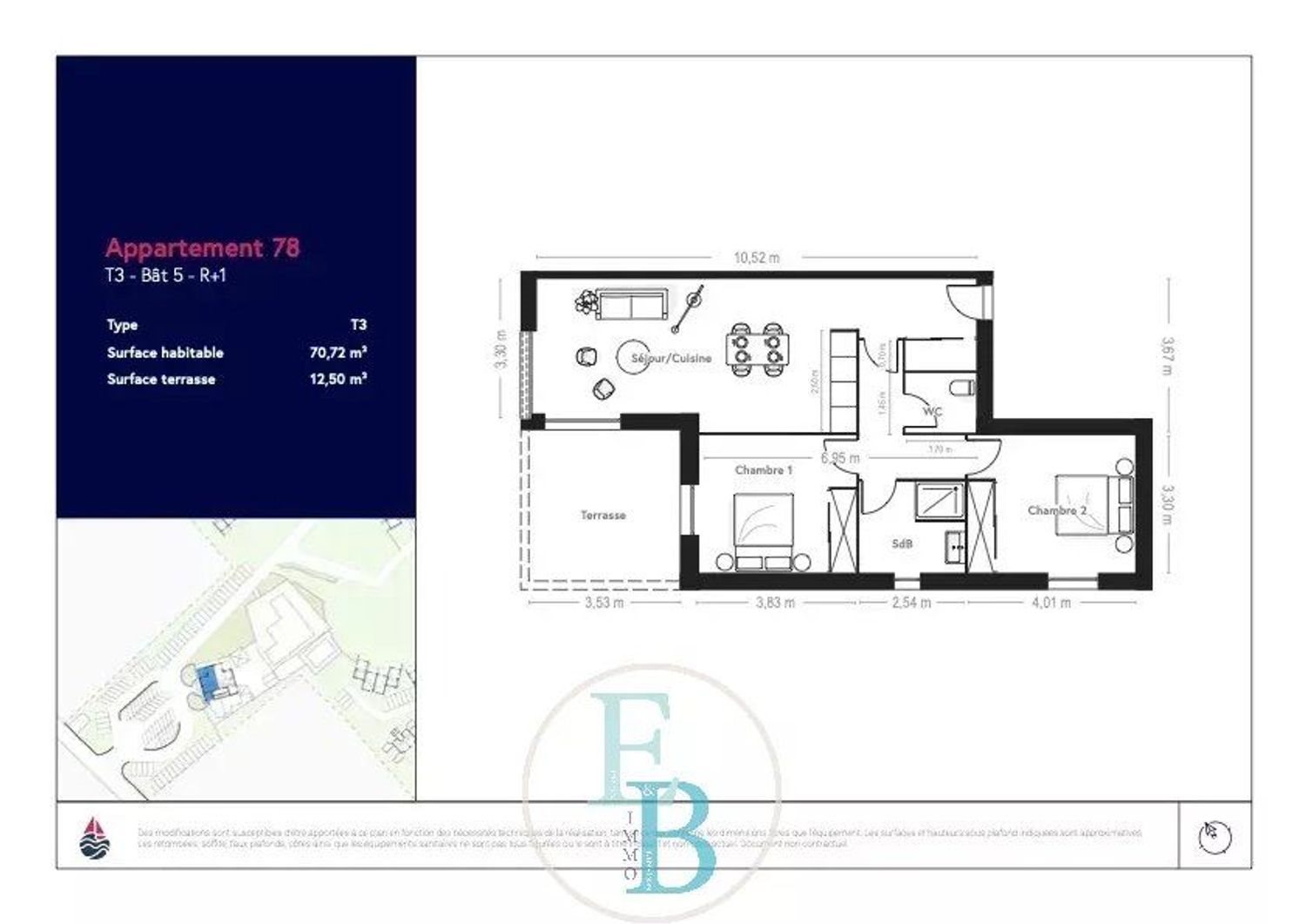 Appartement à vendre, 70m², Lecci