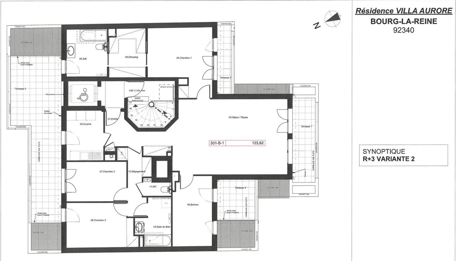 Appartement à vendre, 123m², Bourg-la-Reine