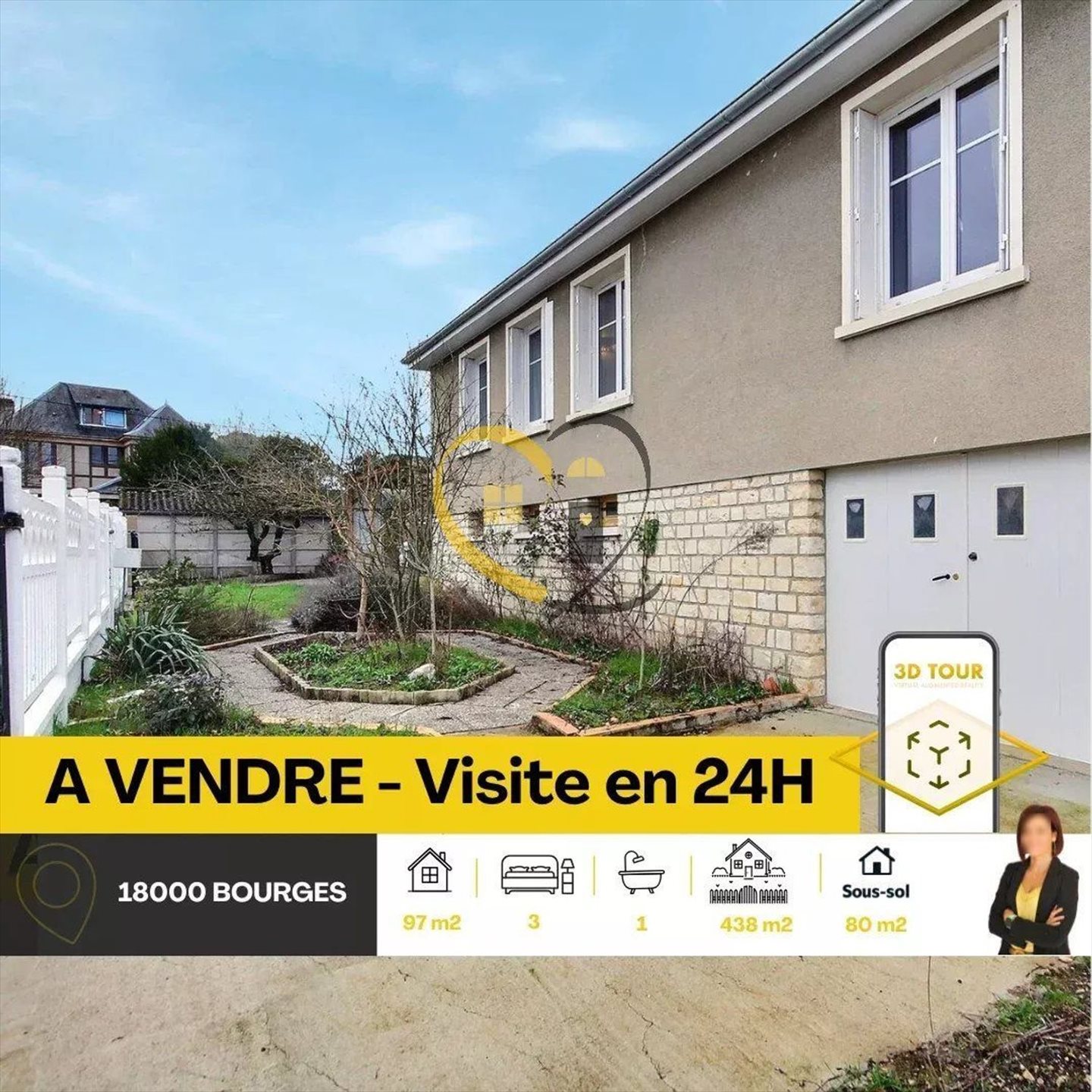 Maison à vendre, 80m², Bourges