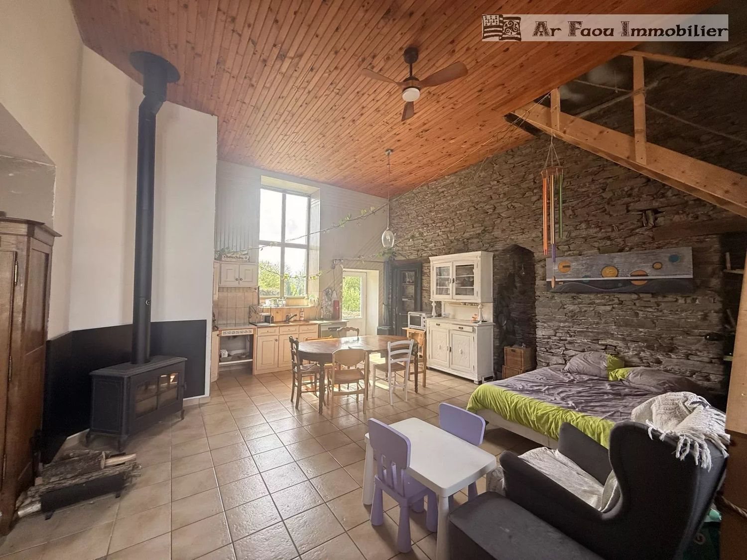Maison à vendre, 160m², Lopérec