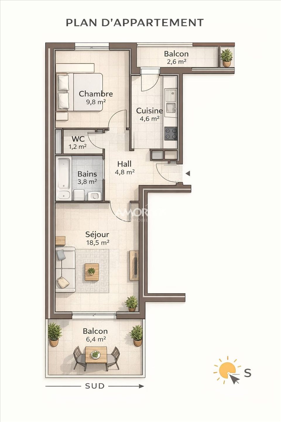 Appartement à vendre, 45m², Sanary-sur-Mer