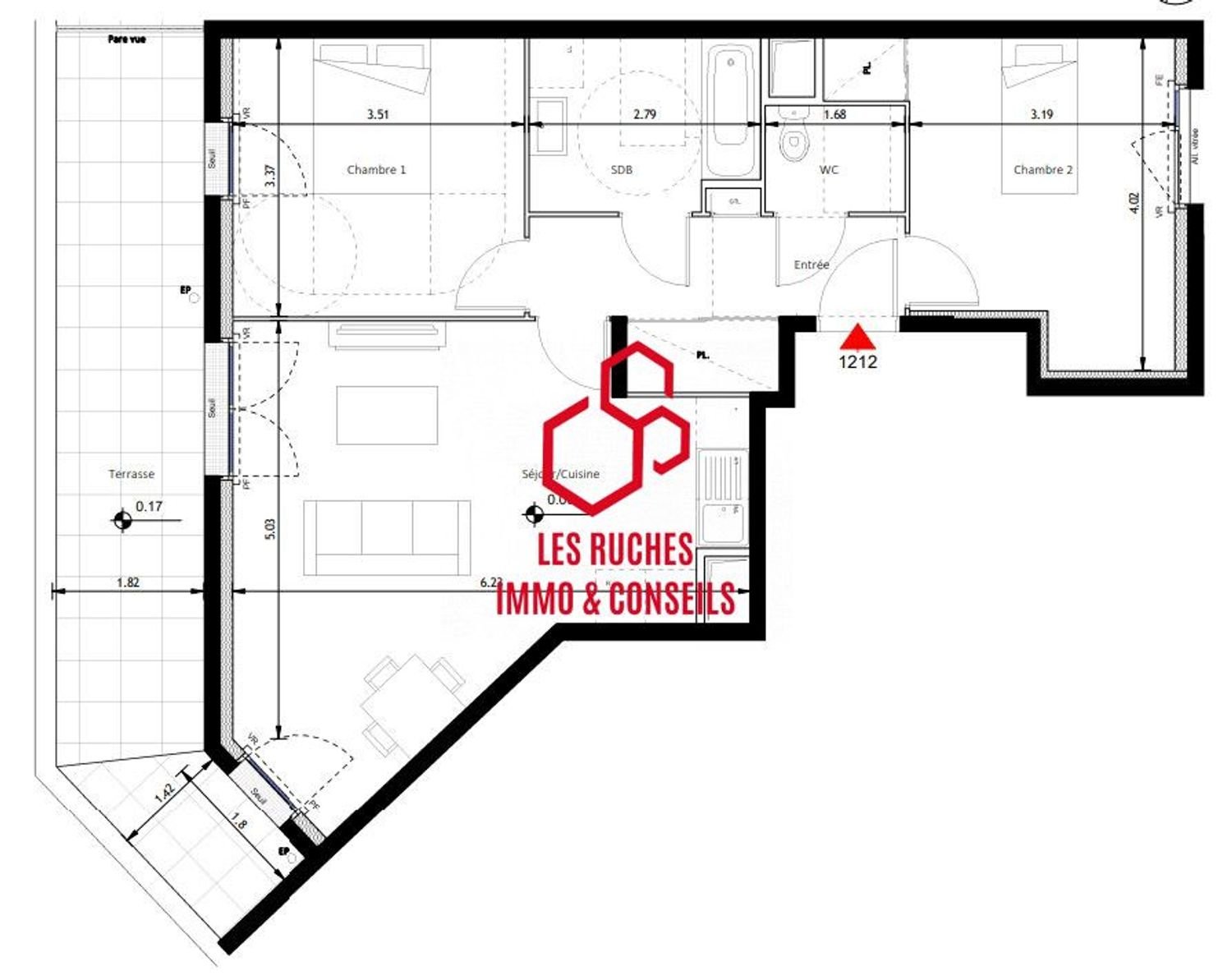 Appartement à vendre, 65m², Noisy-le-Sec