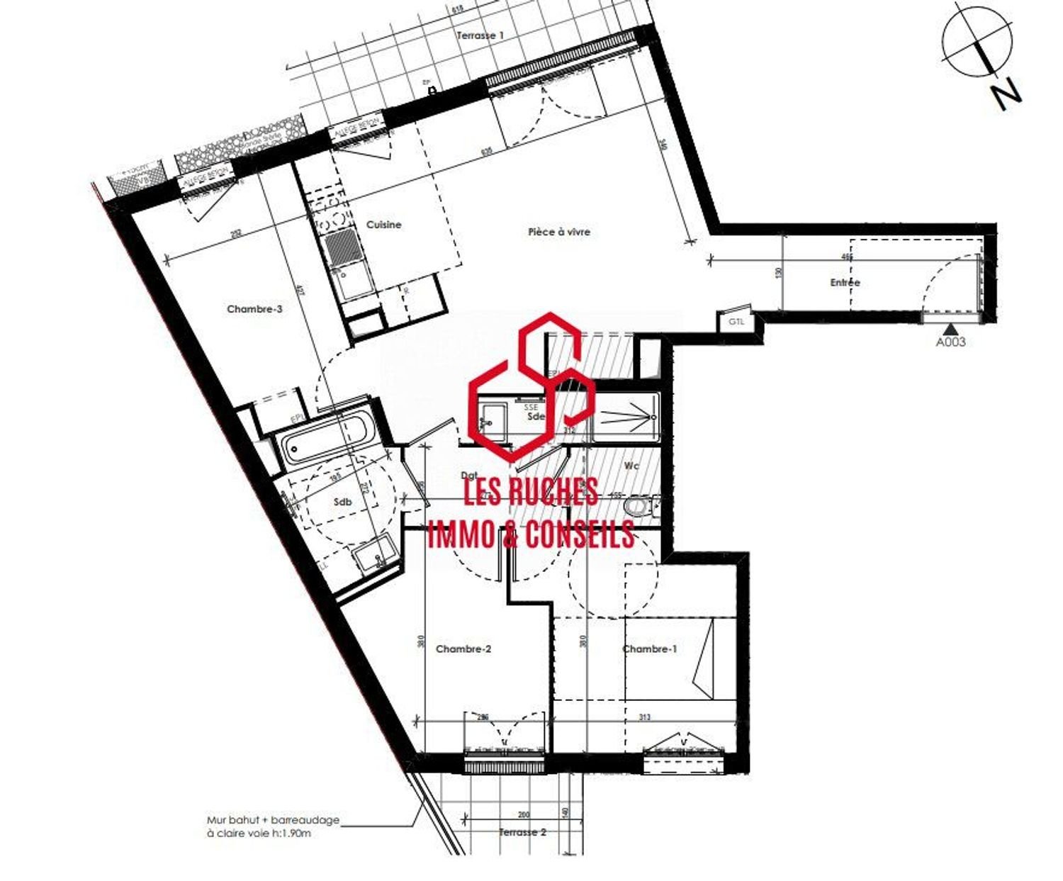 Appartement à vendre, 83m², Roissy-en-Brie