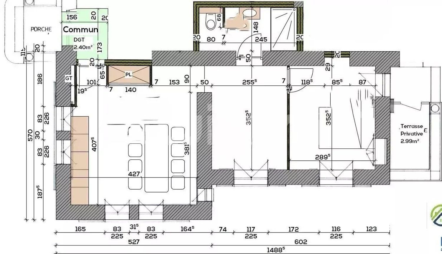 Appartement à vendre, 40m², Challes-les-Eaux