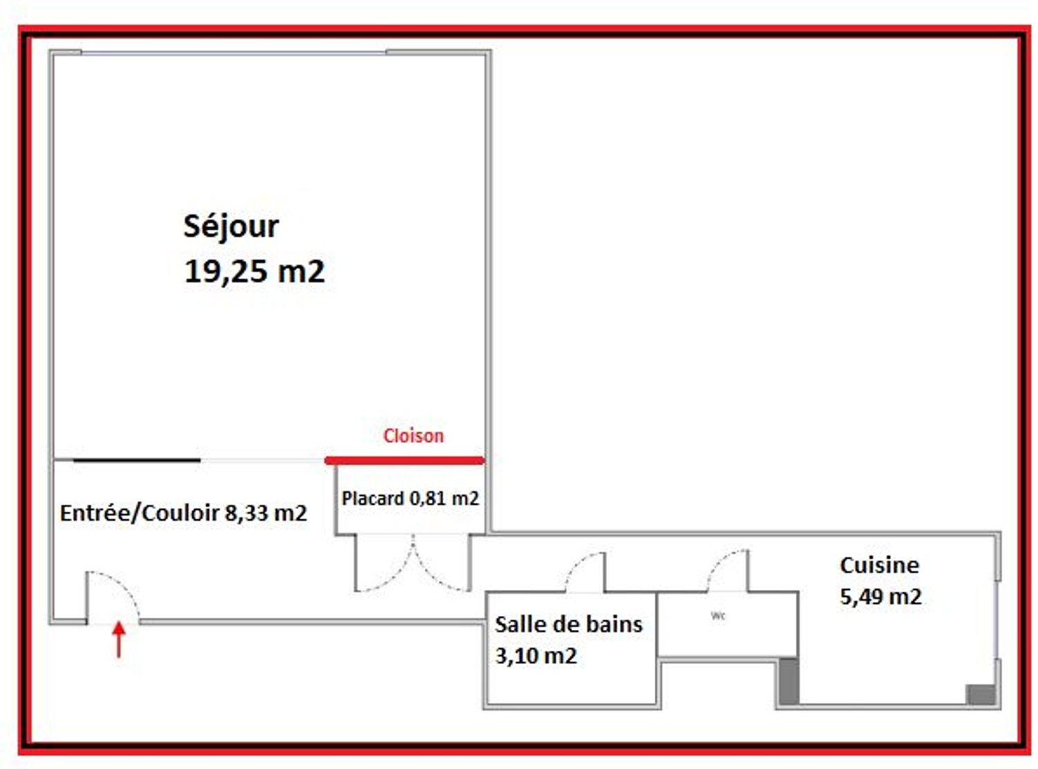 Appartement à vendre, 38m², Paris 18ème