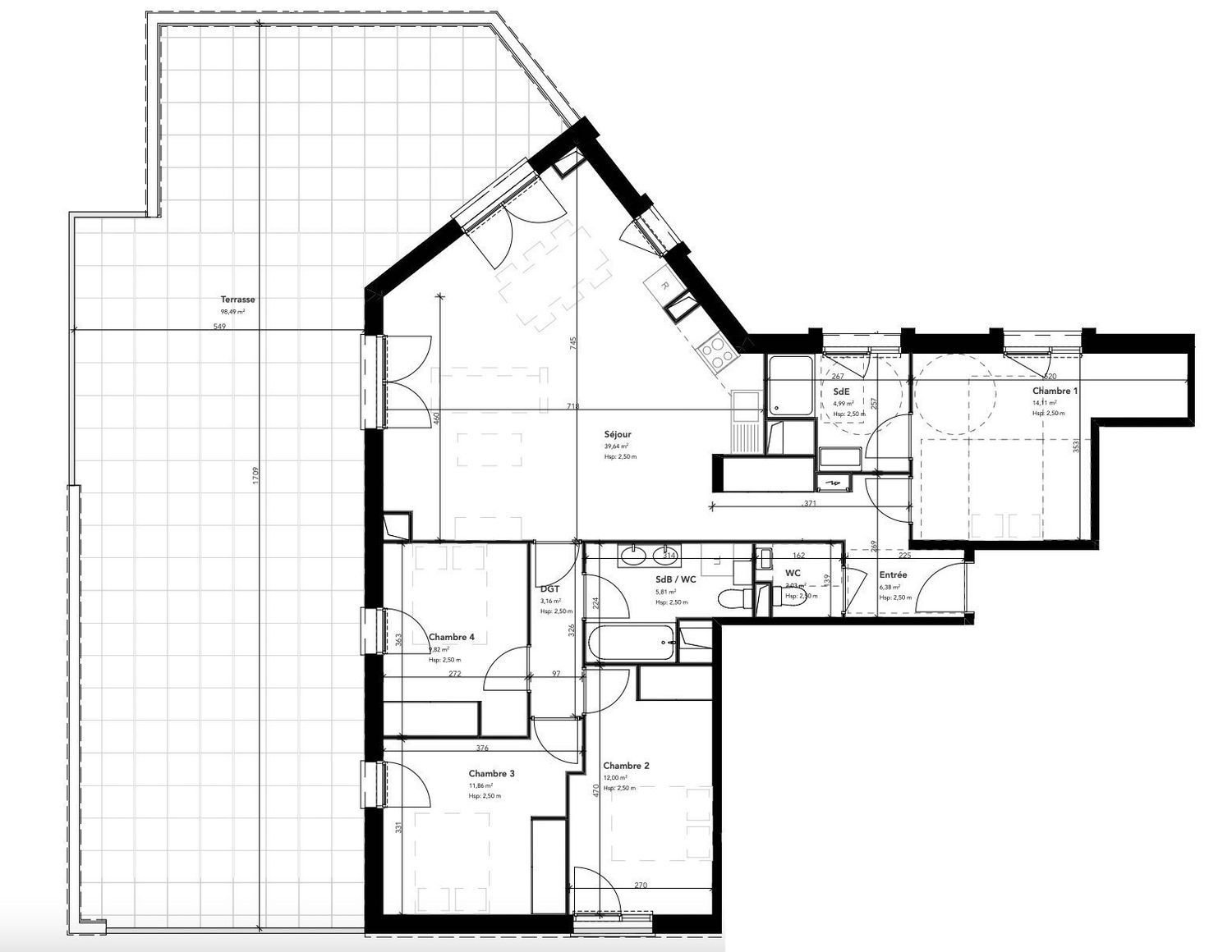 Appartement à vendre, 110m², Mérignac