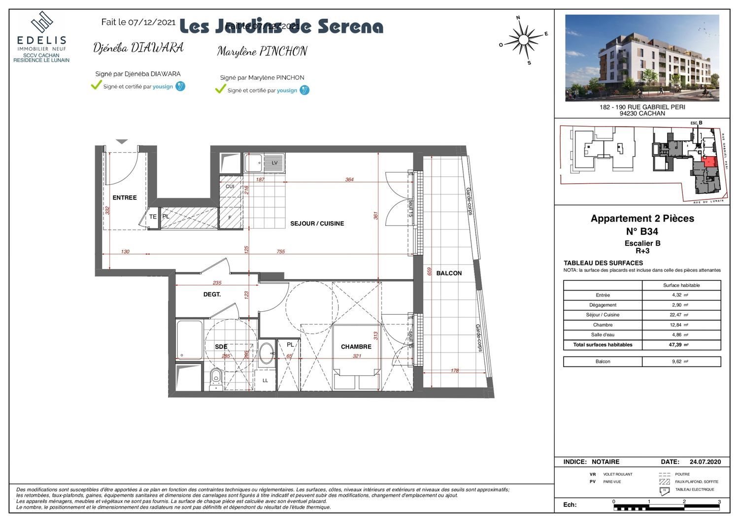 Appartement à vendre, 47m², L'Haÿ-les-Roses