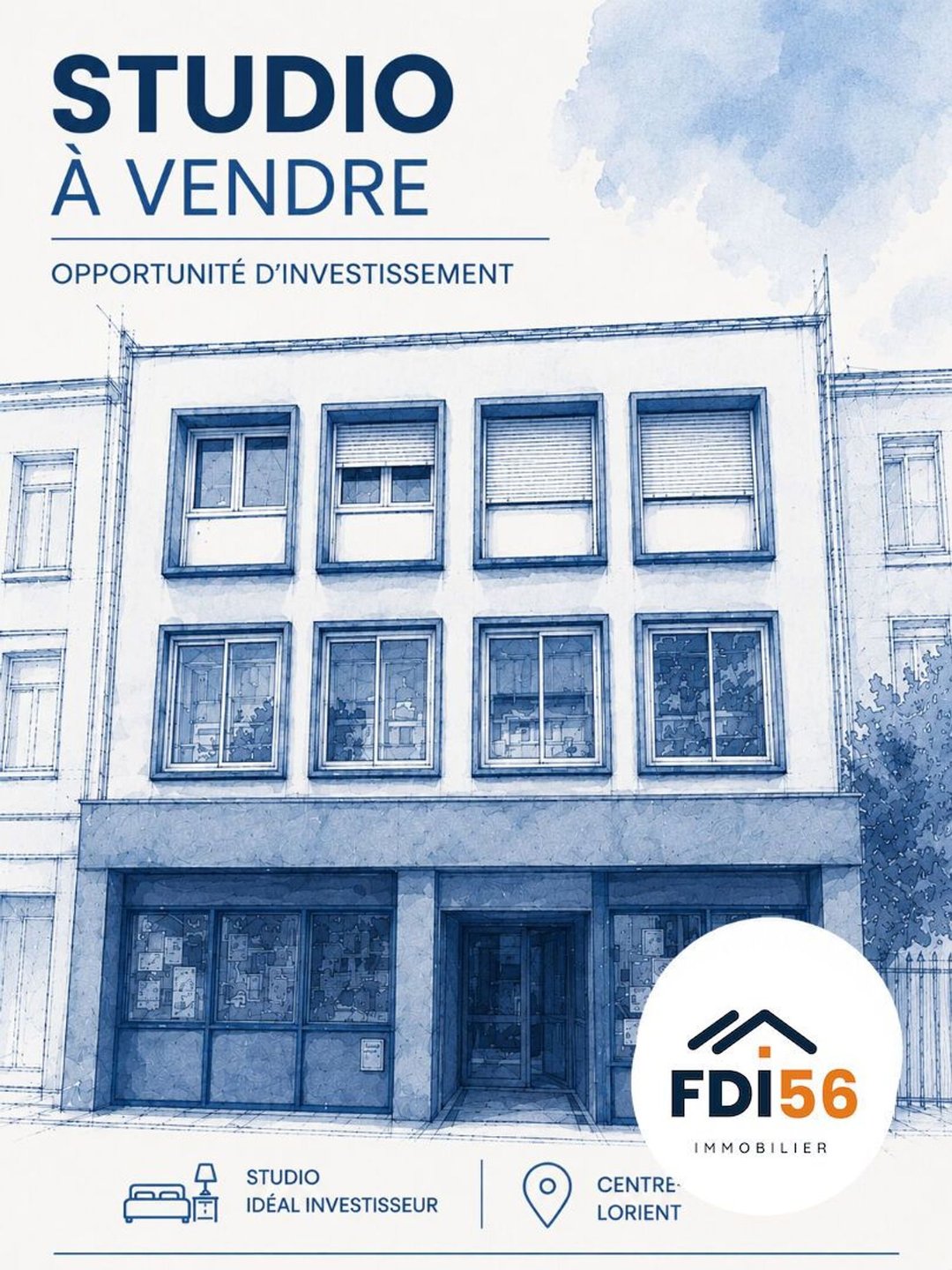 Appartement à vendre, 19m², Lorient