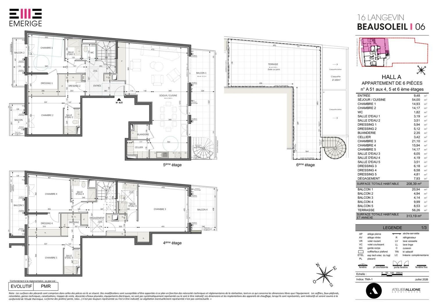 Appartement à vendre, 208m², Beausoleil