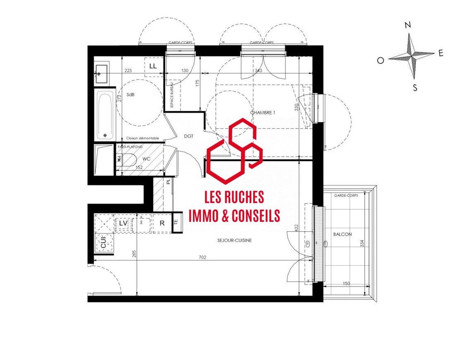 Appartement à vendre, 49m², Dammarie-lès-Lys