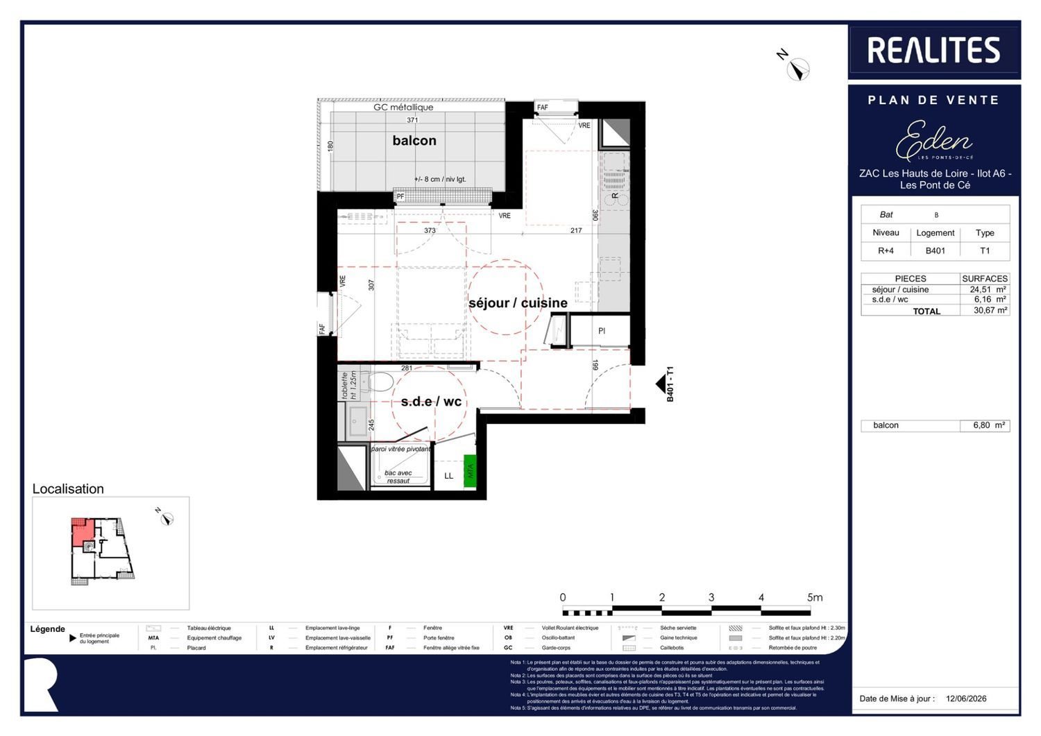 Appartement à vendre, 31m², Les Ponts-de-Cé