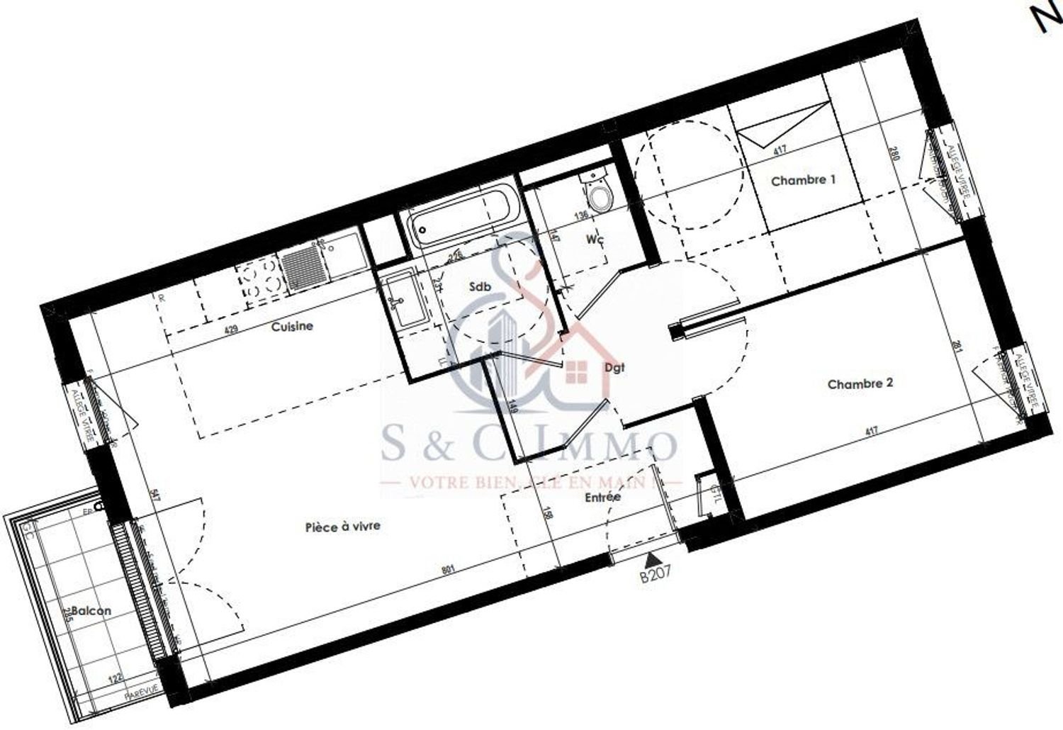 Appartement à vendre, 65m², Roissy-en-Brie