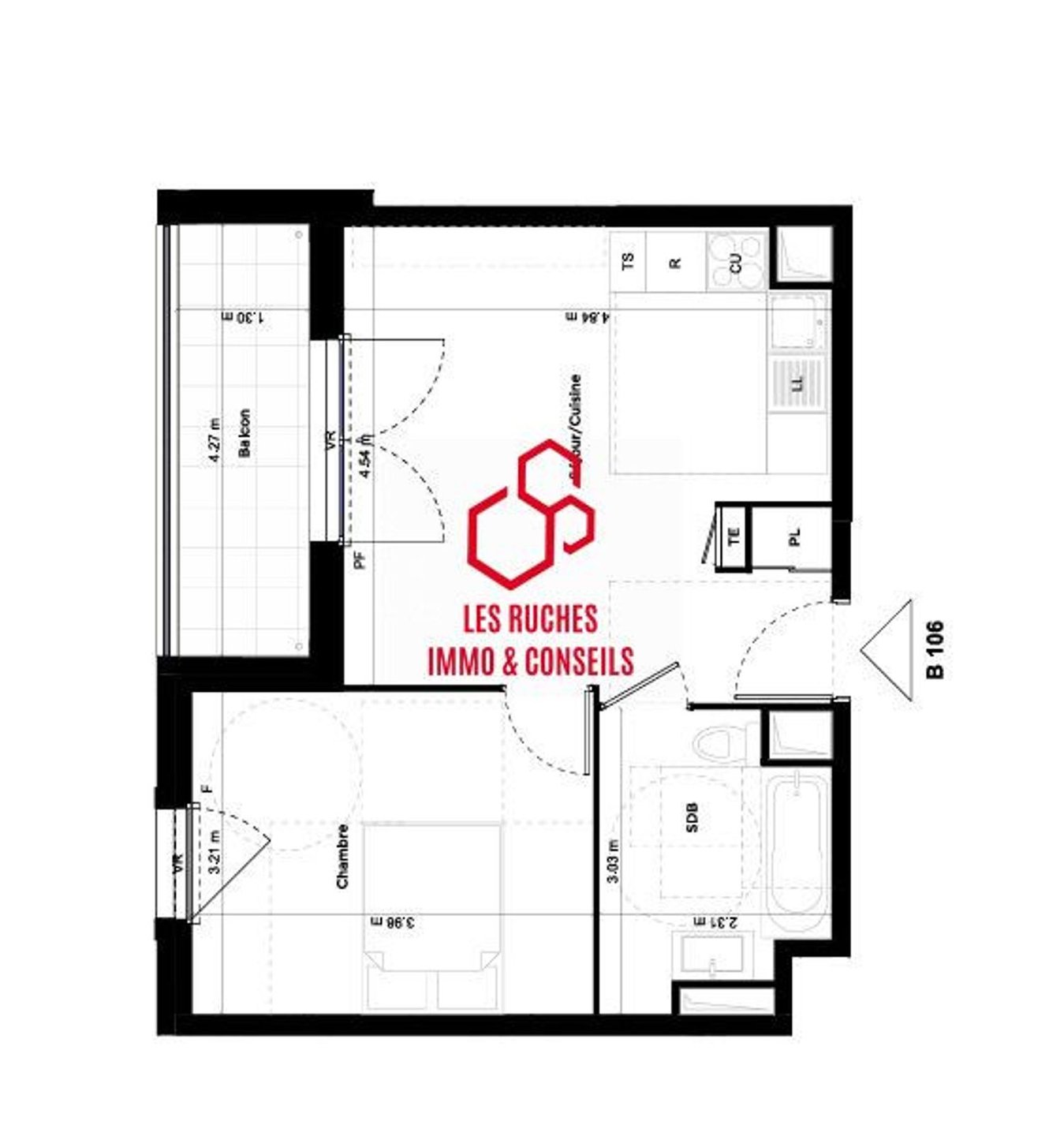 Appartement à vendre, 40m², Igny