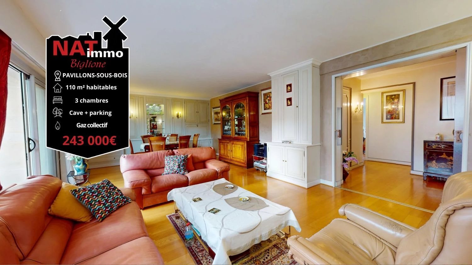 Appartement à vendre, 110m², Les Pavillons-sous-Bois