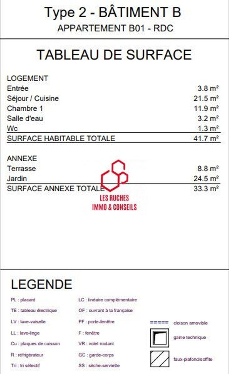 Appartement à vendre, 42m², Ormesson-sur-Marne