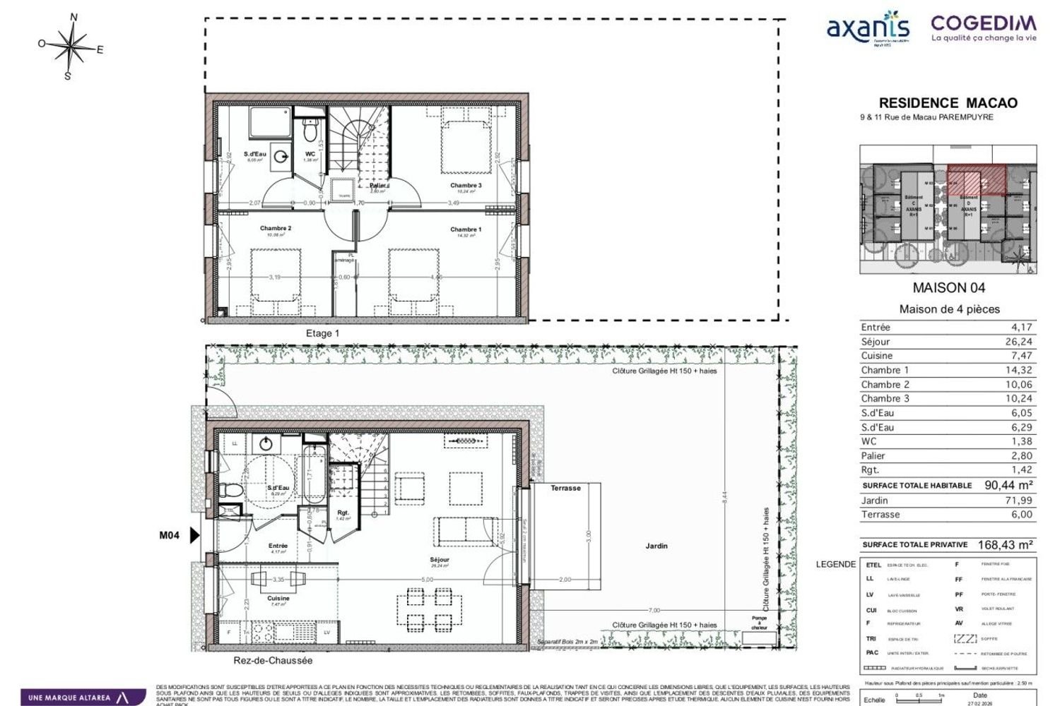 Maison à vendre, 92m², Parempuyre