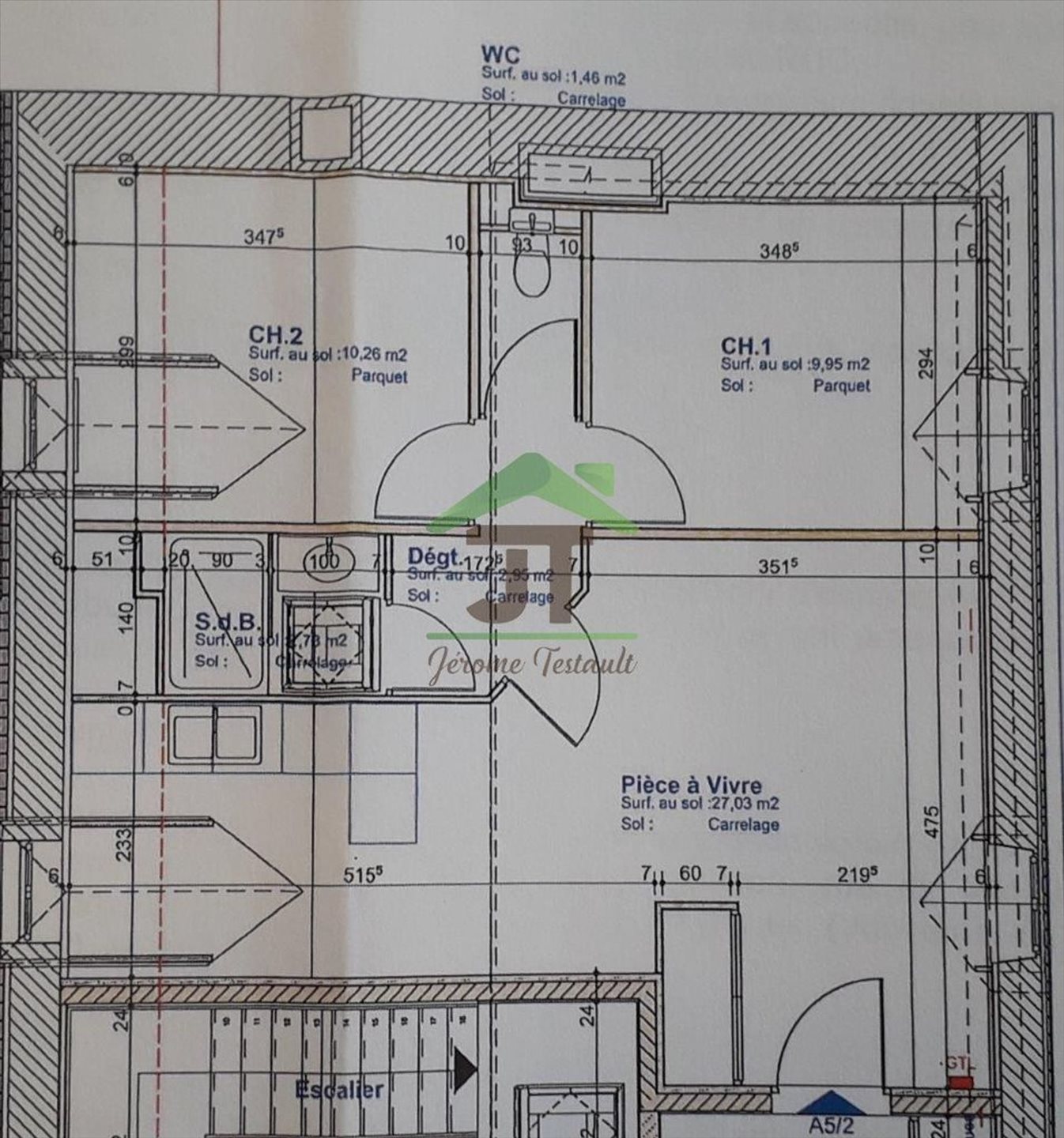 Appartement à vendre, 54m², Châteaudun