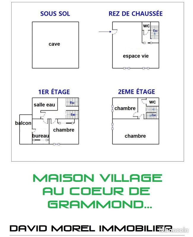 Maison à vendre, 83m², Grammond